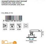 Встраиваемый спот (точечный светильник) Eglo Einbauspot gu10 87375 - Схема
